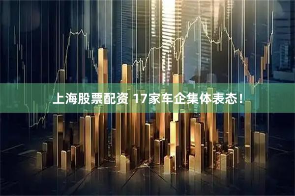 上海股票配资 17家车企集体表态！