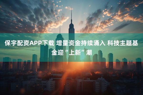 保宇配资APP下载 增量资金持续涌入 科技主题基金迎“上新”潮