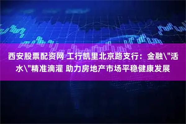 西安股票配资网 工行凯里北京路支行：金融